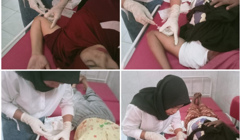 Meriahkan Hari Kartini 2024, DPPKBP3A melalui Bidan Desa Poskesdes Eyat Mayang Beri Layanan KB